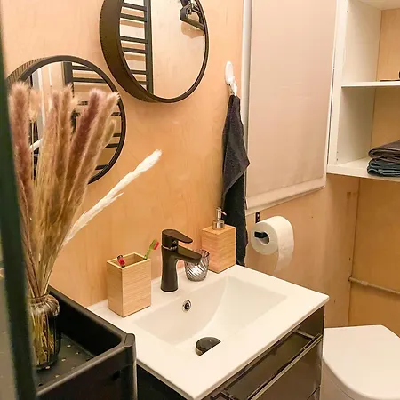 Tiny House U Reky - Bouda Krusnohorka Ferienhaus Wickwitz
